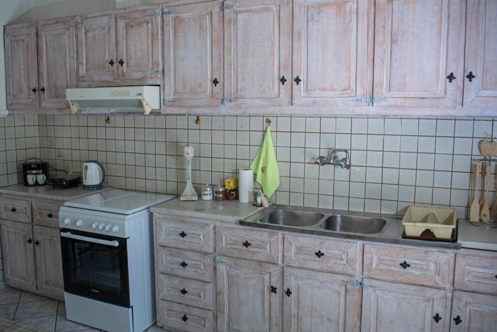 Ostria House Villa Pinakokhorion Bagian luar foto